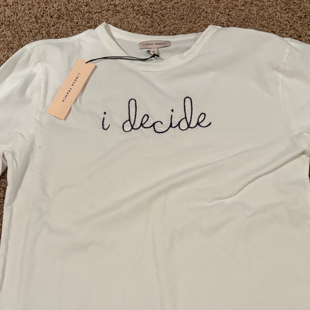 Lingua Franca I decide t shirt Marissa Hargitay